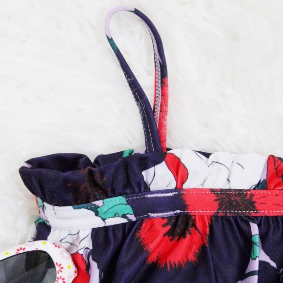 NWT Baby Girls Smocked Purple One-piece Swimsuit - Picture 7 of 7